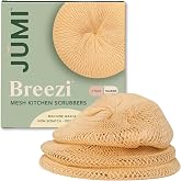Reusable Kitchen Scrubbers for Dishes&ndash; Breezi Layered Mesh Dish Cloth, 3-Pack, Non-Scratch, Multi-Purpose, Fast-Drying, Odor-Free, Scrubbies. Kitchen Sponges, Sponges Kitchen, Dish Sponge Alternative