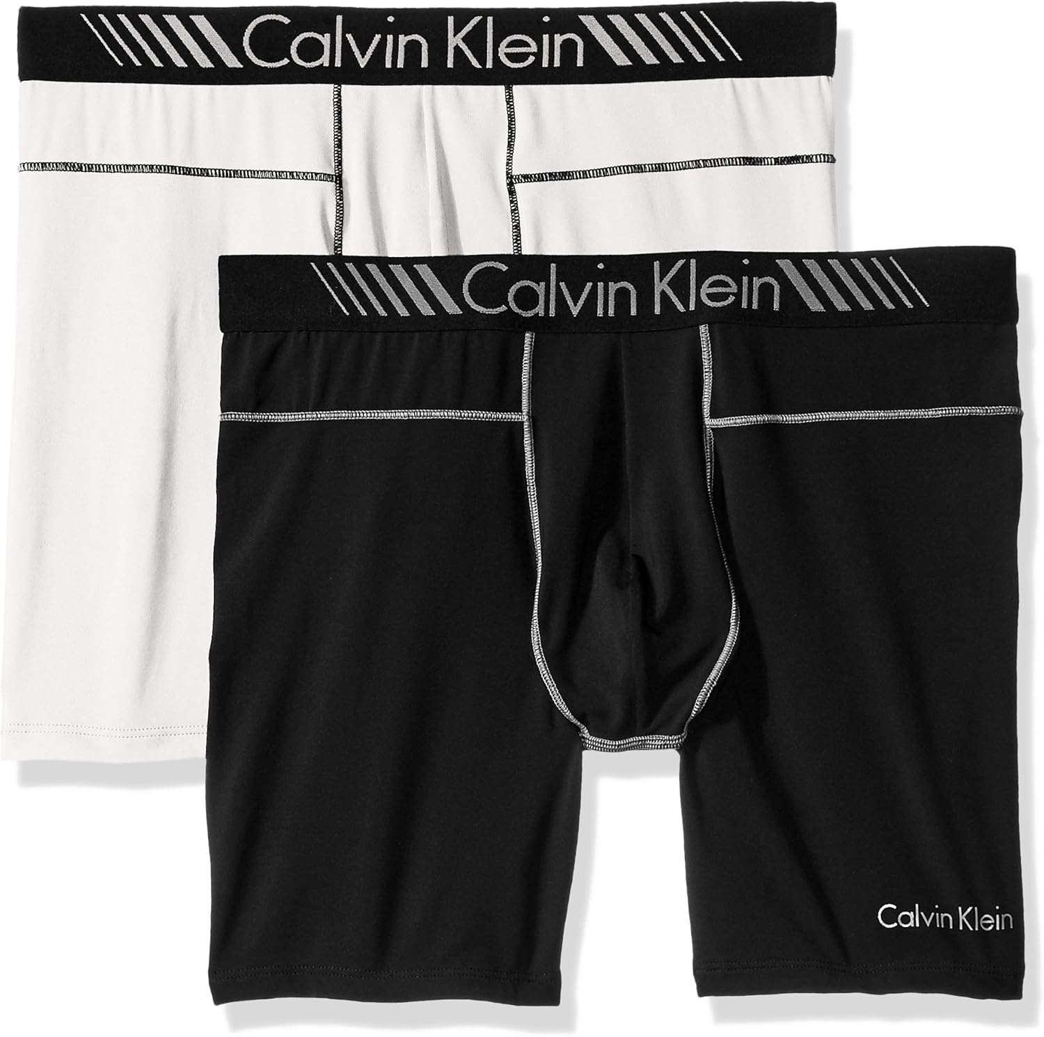 Calvin Klein Men's 2Pack Intense Active Fx Micro 6" Boxer Brief, Power
