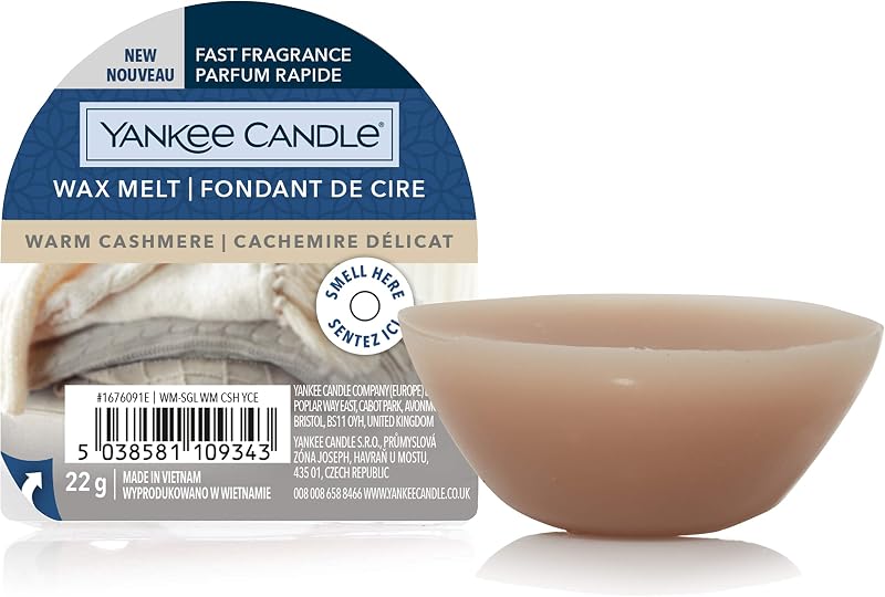 Yankee Candle Wax Melts Warm Cashmere 1 Count Up to 8 Hours
