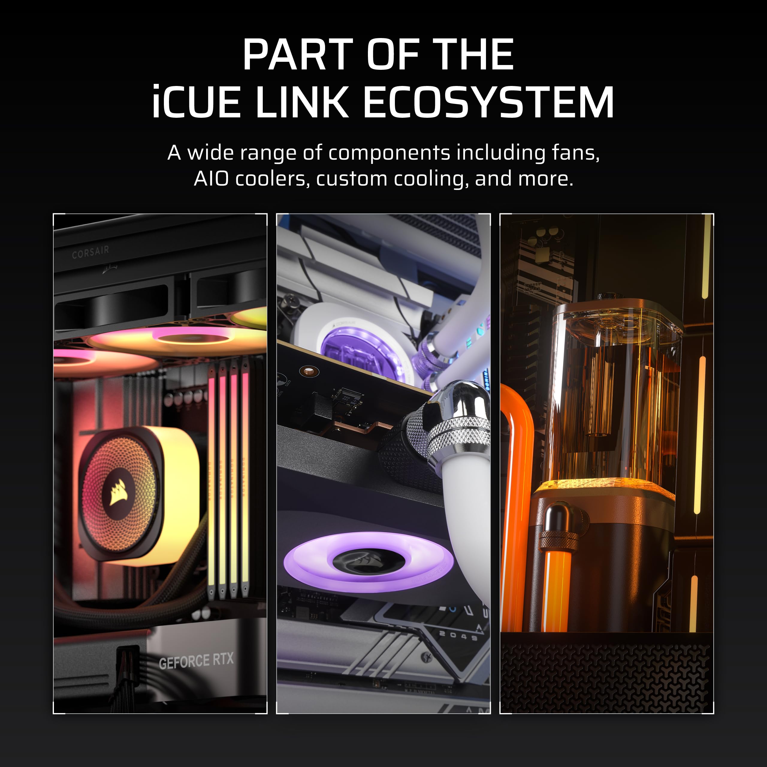 Corsair iCUE Link XD6 RGB Elite LCD Pump/Reservoir Unit – FlowDrive Max Pump, 480x480 IPS LCD Screen, Built-in Temperature Sensor, 22 Addressable RGB LEDs, 440ml Nylon Reservoir – Stealth Gray