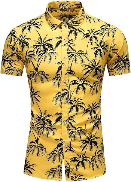 slim fit hawaiian shirts amazon