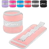 Ankle Weights A Pair of 1/2/3/4/6/8/10/12/20 LBS Wrist Leg Arm Weights for Women Men with Adjustable Straps, Strength weighted for Physical Therapy Running Walking Fitness Gym Workout