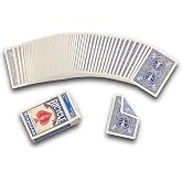 Hat Trick Magic Blue Double Back Bicycle Rider Back Gaff Playing Cards | Trick-ready gimmick deck with a double-backed design. Compatible with standard Bicycle Rider Back cards and magic routines.