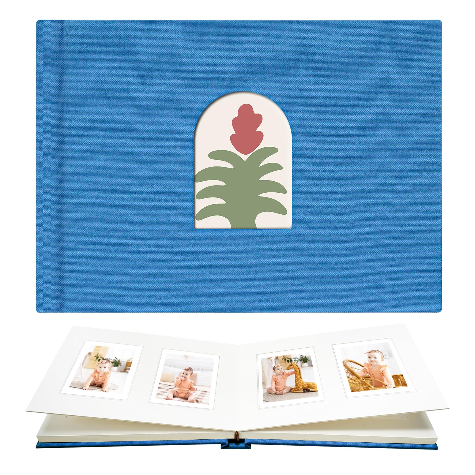 Vienrose 52 Pockets Mini Photo Album Instax with Writing Space, Arch Front Window, 2 x 3 Inch Photo Fujifilm Mini 12 11 99 40 Film, for Polaroid Snap/PIC-300/SocialMatic Instant & Zip Printers Blue