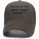 Custom Embroidered Hats Your Own Text Curved Bill Hip Hop Snapback Baseball Hats