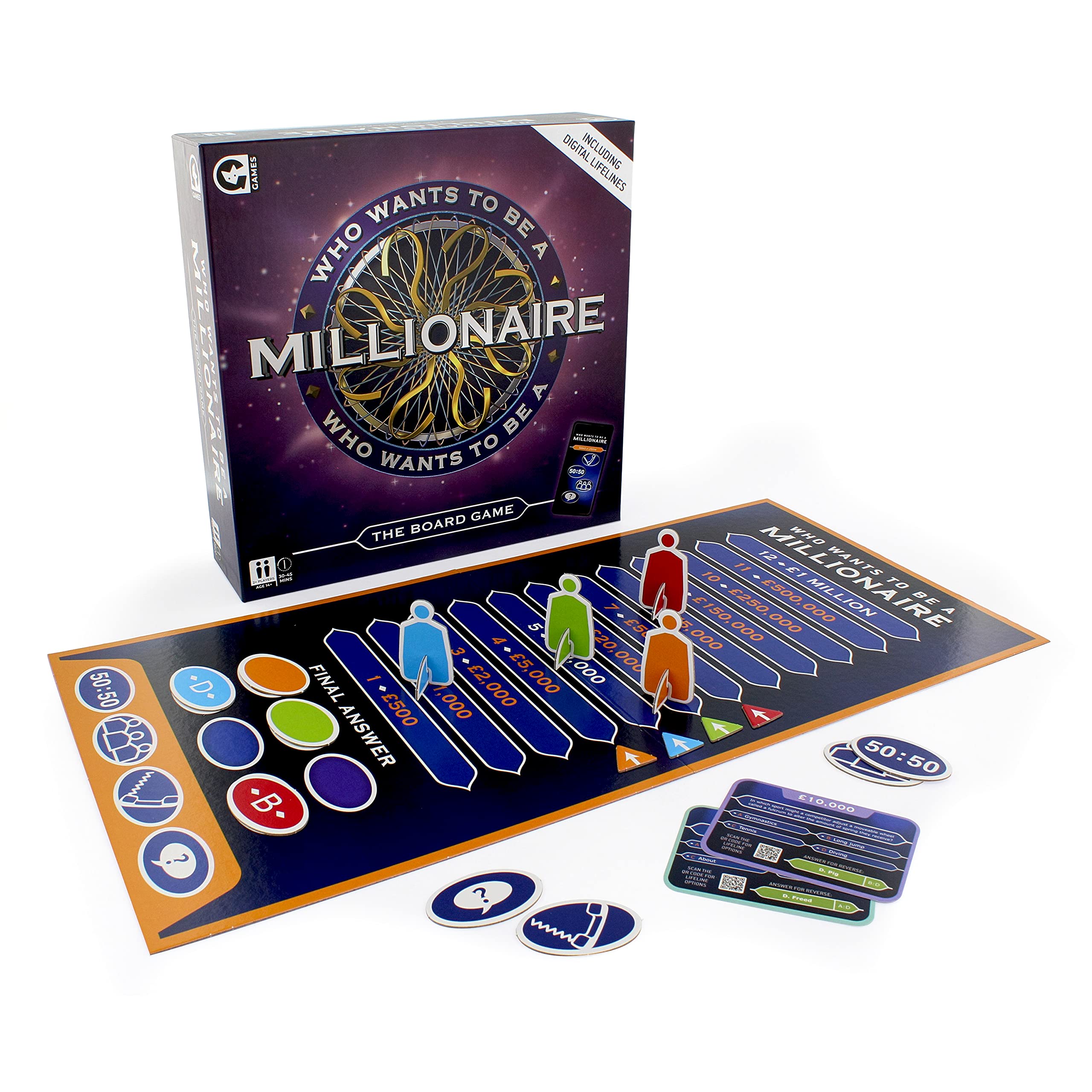 Ginger Fox Who Wants To Be A Millionaire Board Game 2021 Edition - Climb the money ladder to become a (virtual) millionaire!