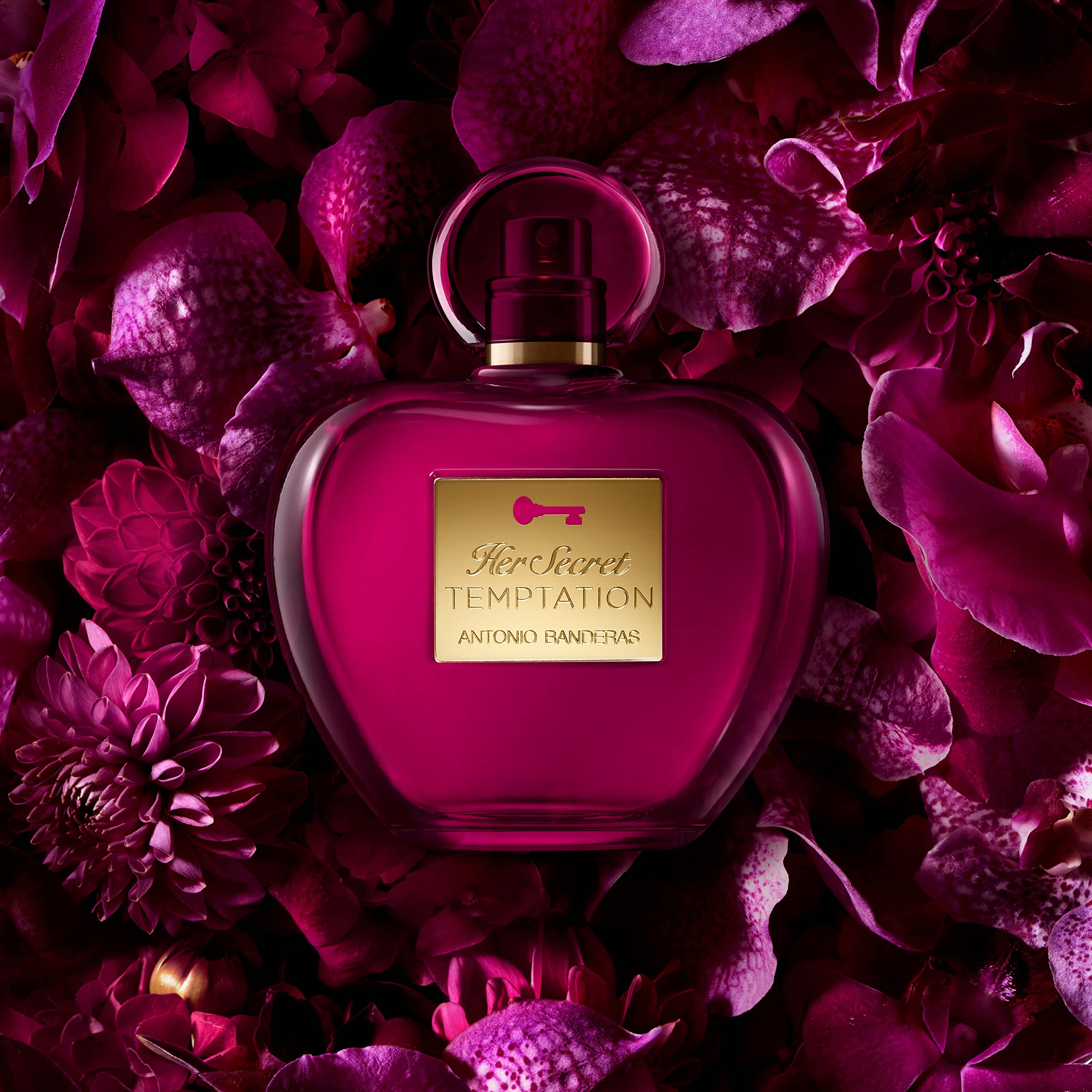 Antonio Banderas Perfumes - Her Secret Temptation - Eau de Toilette for Women - Romantic, Charming and Femenine Fragance - Oriental and Sweet Notes - Ideal for Day Wear - 1.7 Fl Oz
