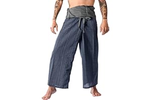 LannaPremium Thai Fisherman Pants Hakuma Pants for Men Women Yoga Pants 2 Tone - Martial Arts Pants