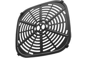 Kisangel Air Fryer Replacement Grill Plate 22.5X22.5Cm Non-Stick Crisper Tray for Kitchen Air Fryer