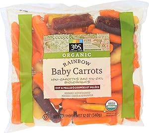 365 Everyday Value, Organic Rainbow Baby Carrots, 12 oz
