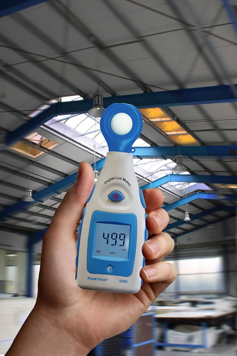 PeakTech Digital Luxmeter, Light Meter, Lighting Meter, Brightness Meter, Meter with Measuring Range from 0-200,000 Lux - Image 3