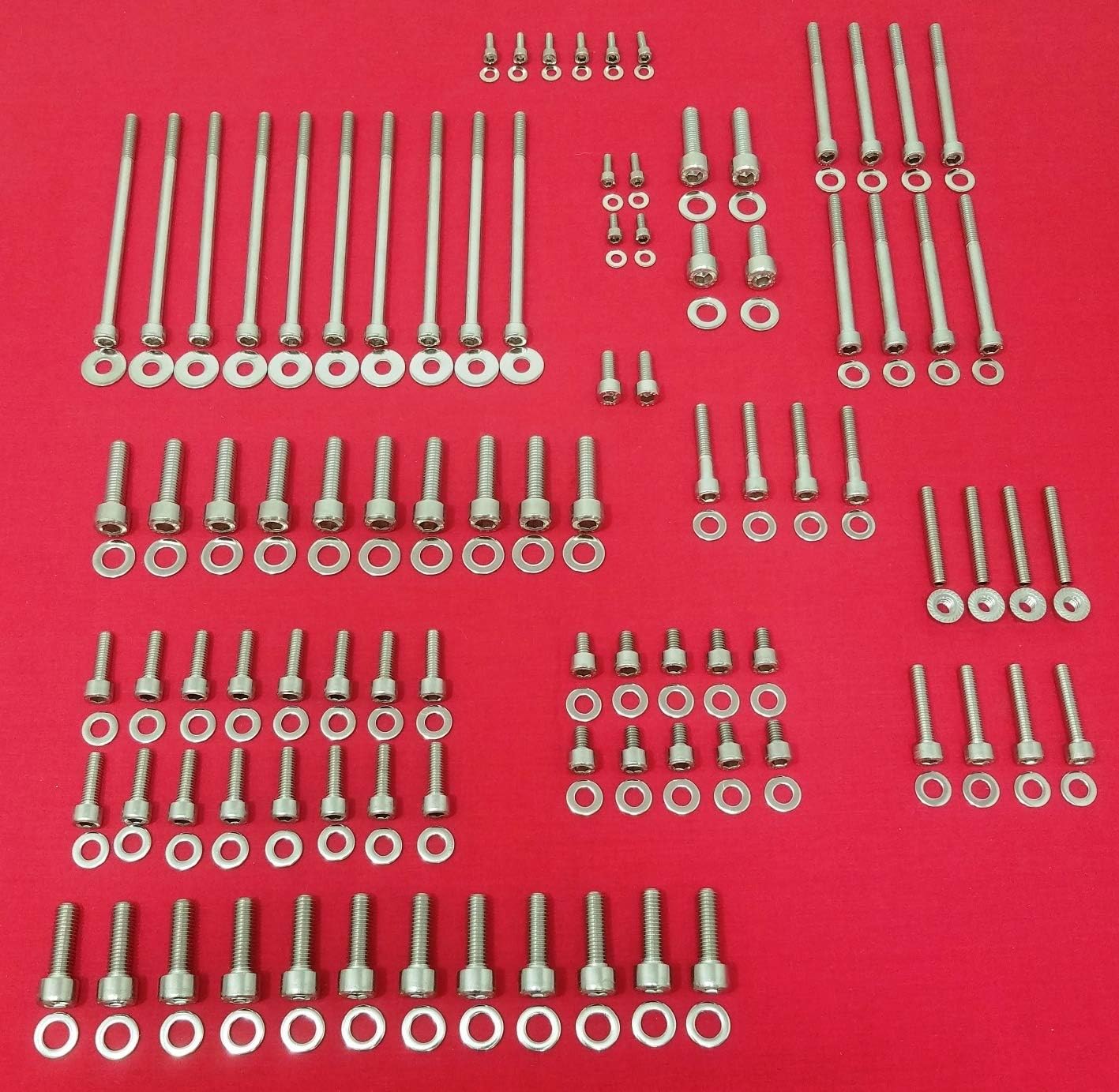 ALLOYBOLTZ - GM LS1 LS2 LS3 LS6 LS7 STAINLESS STEEL UPPER ENGINE ALLEN BOLT KIT
