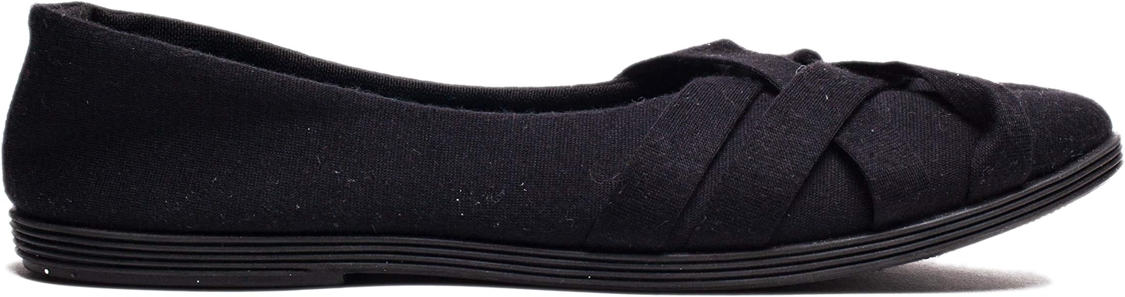 Susan 18 Slip On Casual Shoes for Women; Flat Sneakers; Ladies Shoes Size 6-11 (7, Black)