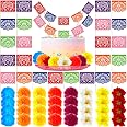 thumbnail image 2 of Mini Mexican Papel Picado Banner In Light Pink (5 Pack 2 of 14