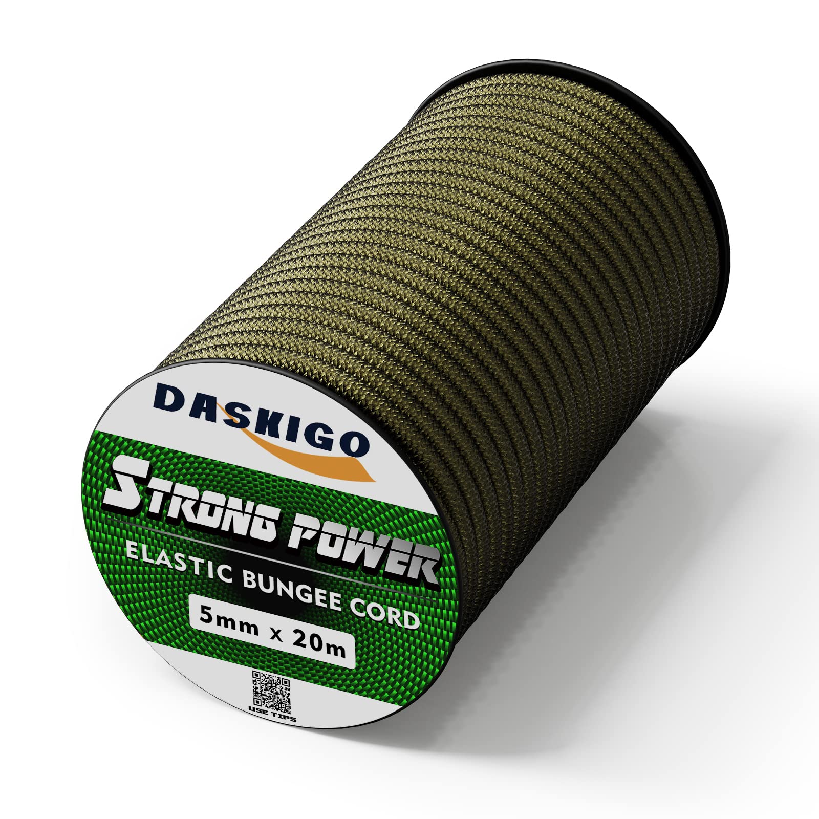 DASKIGO Elastic Bungee Shock Cord 3-8mm