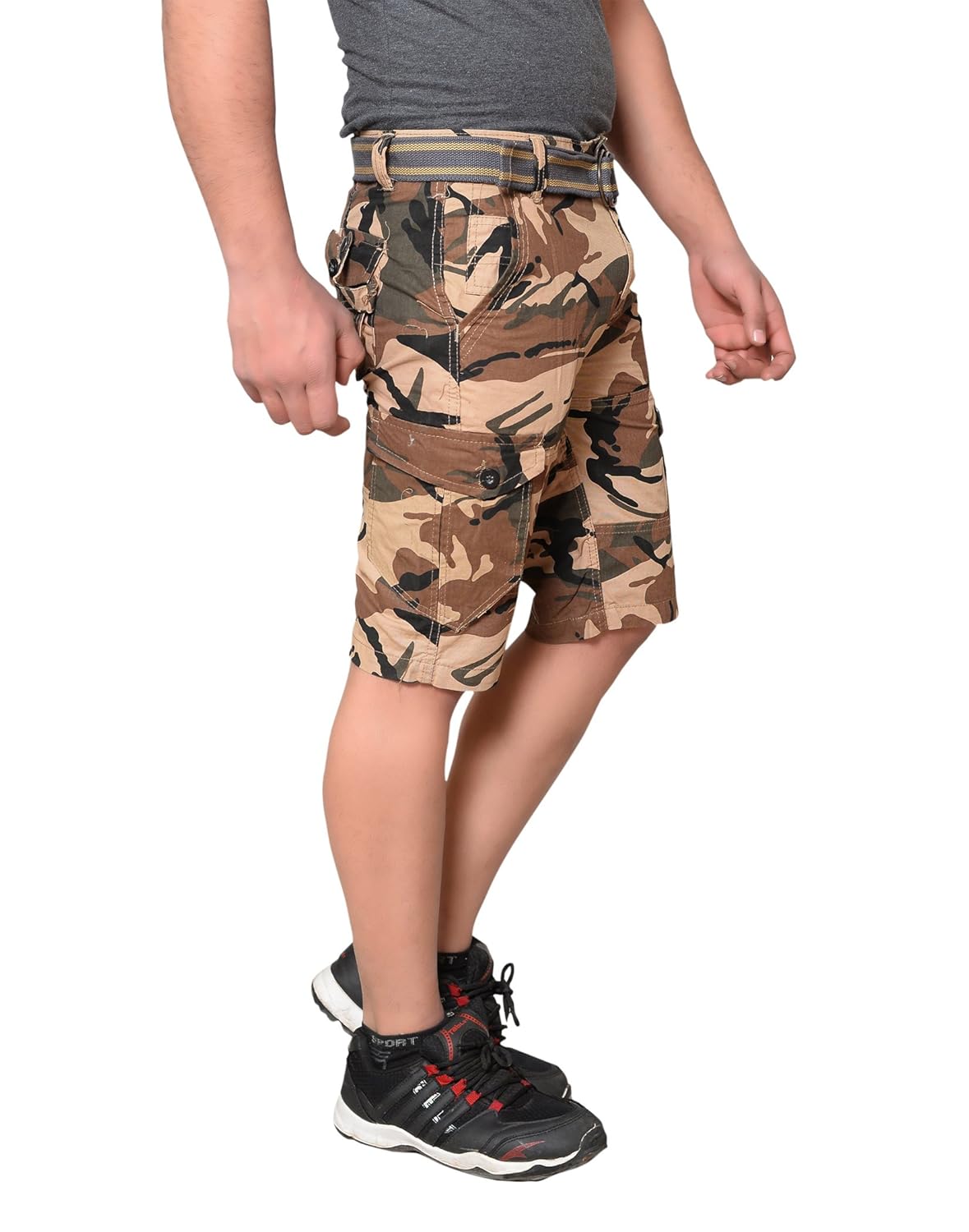 krystle men's cotton army stylish shorts