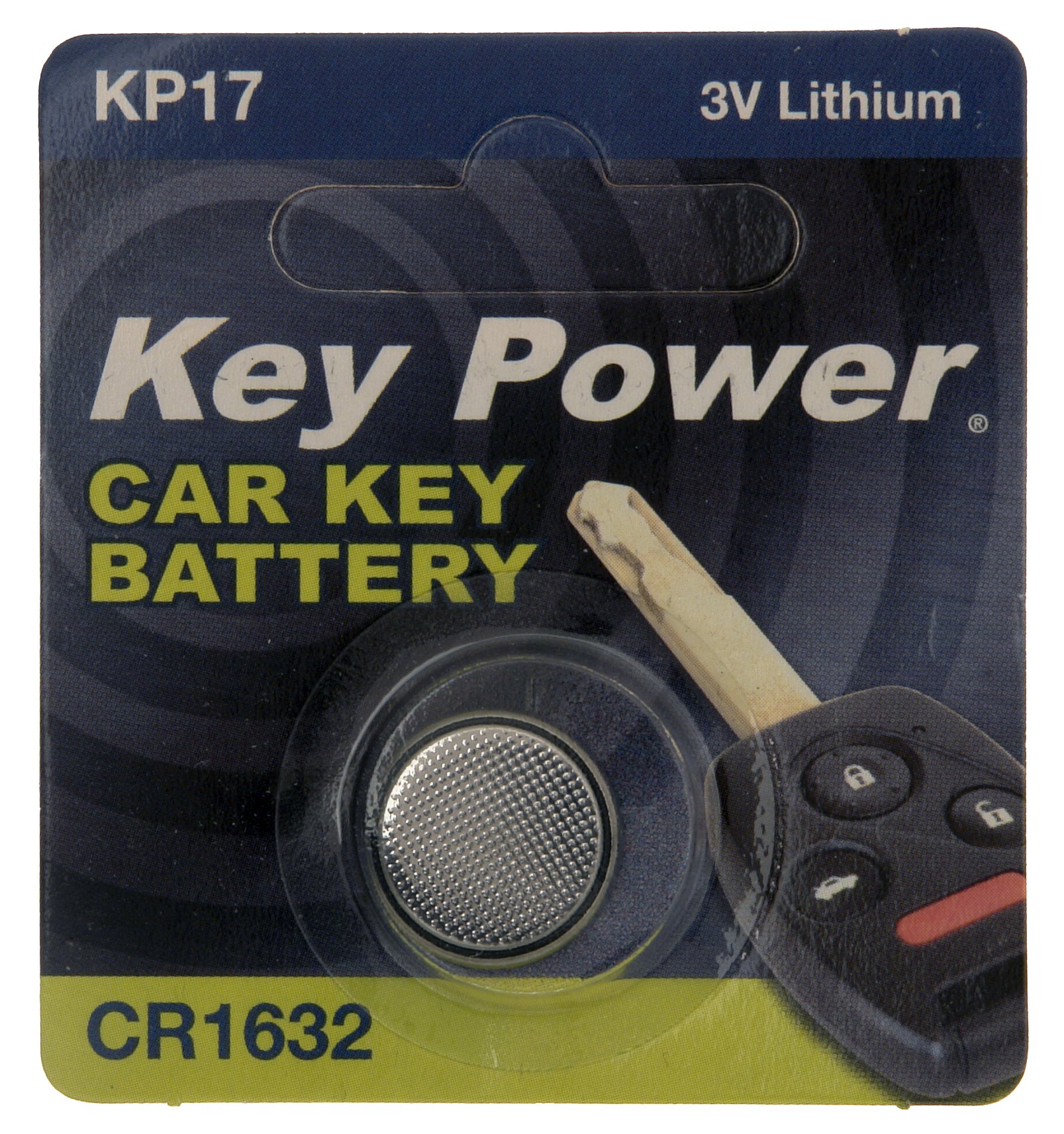 Key Power CR1632-KP Car Key Fob Lithium Battery 3 V