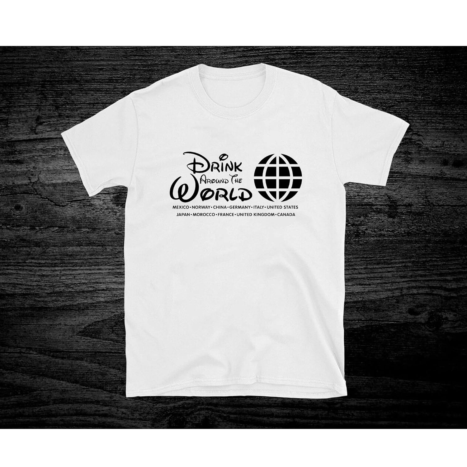 Drink Around The World Epcot 31 T Shirt For Unisex Minaze