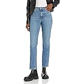 Current/Elliott Women's The Soulmate Slim Straight Jean – High Rise Pant, Lighthouse, 26