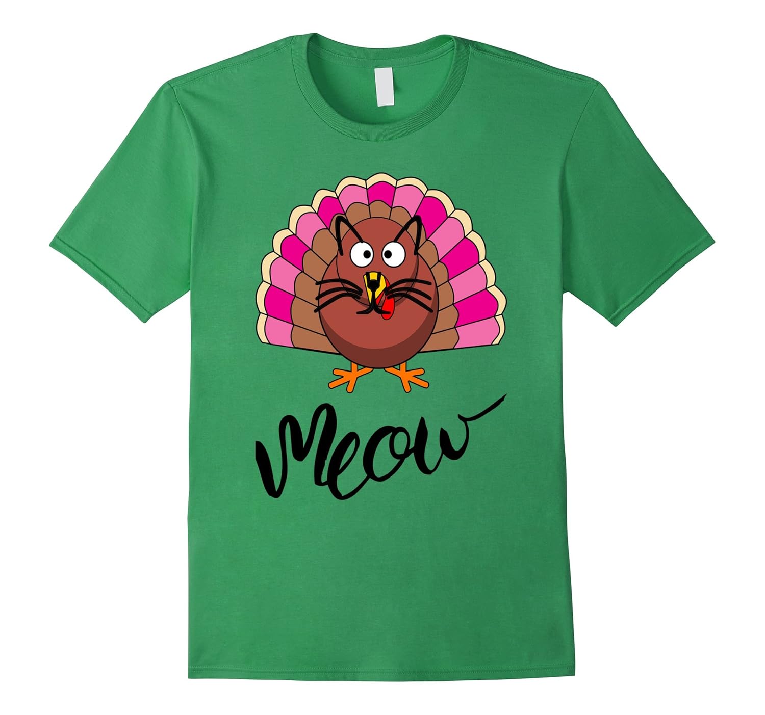 Girls, Women Turkey Hiding As a Cat Vegan Vegetarian Shirt-Rose