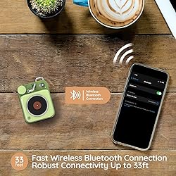 Muzen Mini Bluetooth Speaker, Button Small Cute