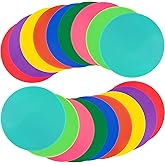 Aryjmz Spot Markers 9 Inch 10 Inch Non Slip Rubber Floor Markers Flat Field Cones Poly Dots for Soccer Basketball Sports Speed Agility Training and Drills
