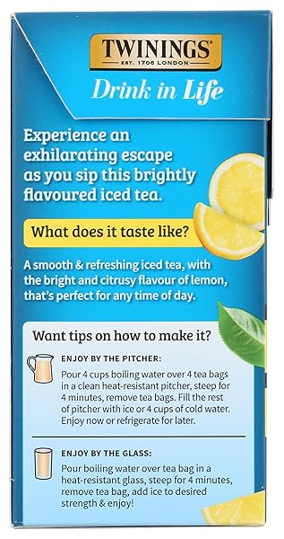 TWININGS, TEA ICED LEMON, 72 COUNT