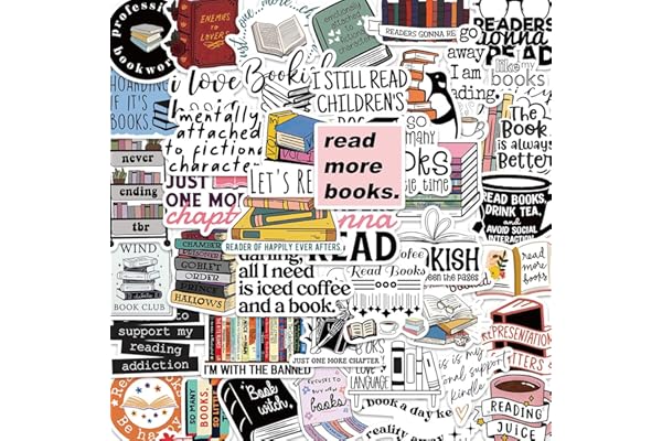 Bookish Stickers,Book Stickers for kindle,Laptop Computer Phone Water Bottle Stickers Book Lover Gift
