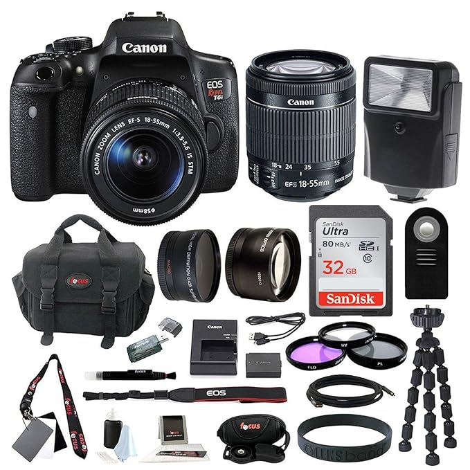 Canon EOS Rebel T6i Digital Camera 24 Megapixel 1080p HD