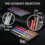 Wordsworth & Black Fountain Pen Set 18K Gold Nib Crimson Red Gift Pouch view 9