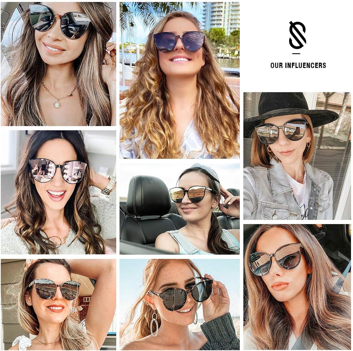 SOJOS Fashion Round Sunglasses for Women Men Oversized Vintage Shades SJ2057 with Tortoise Frame/Grey Lens: Clothing