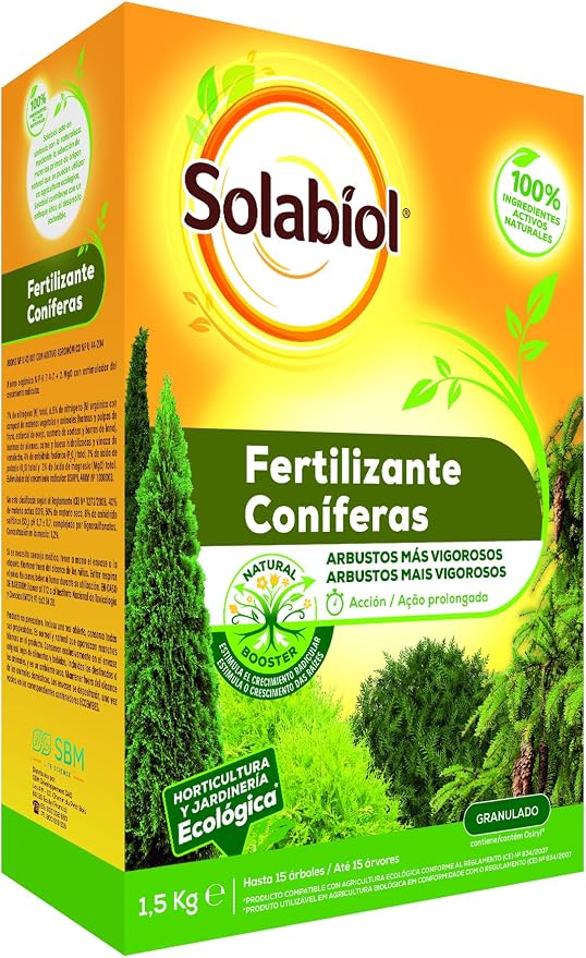 Solabiol - Fertilizante para coníferas 100% orgánico en formato 1 ...