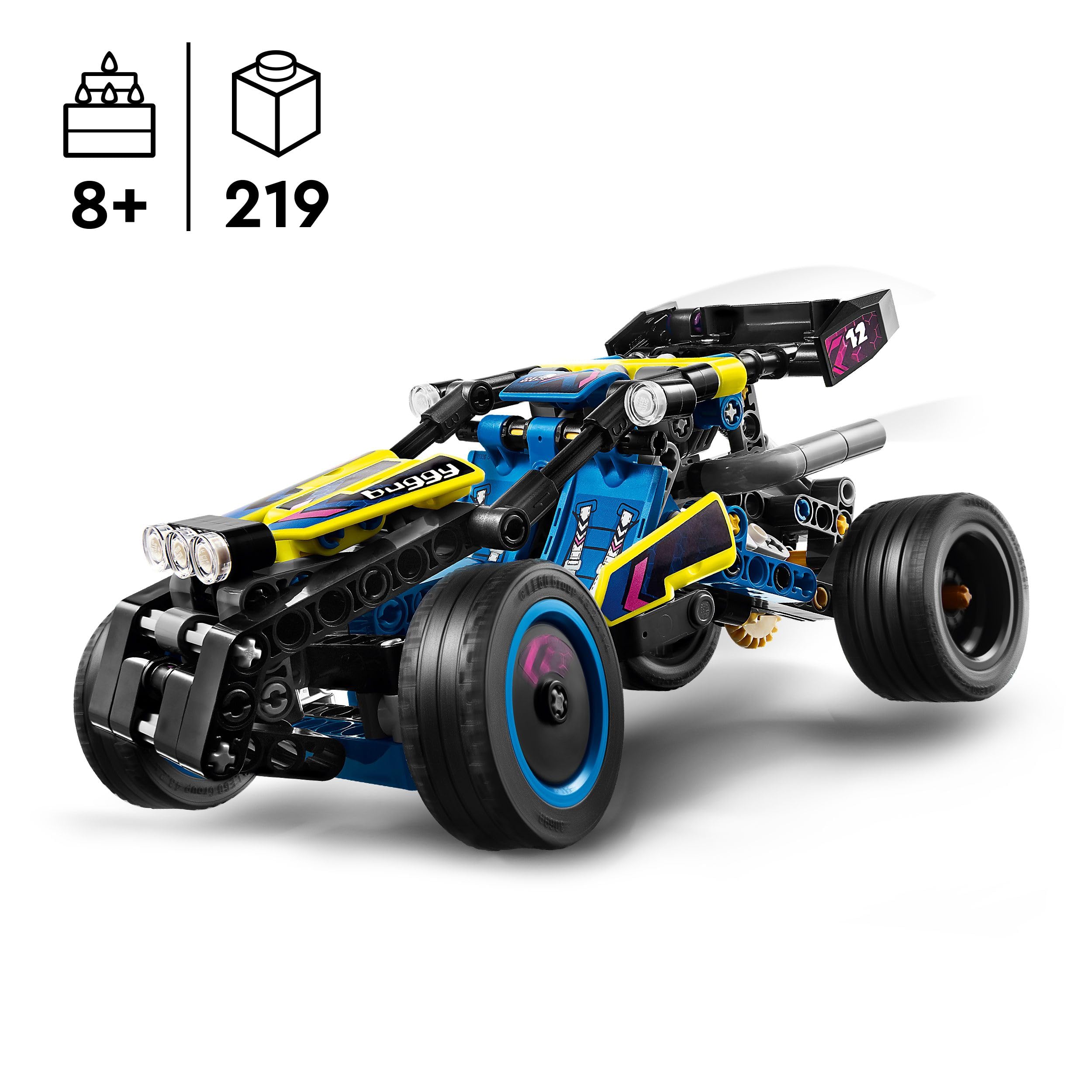 LEGO Technic Offroad Rennbuggy, Auto-Spielzeug für Kinder, Bausatz zum Bauen eines Buggy-Rennautos, Geschenk für 8-jährige Jungs und Mädchen, Rally-Auto-Modell 42164 2