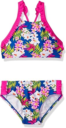 ruffle trim swimsuit