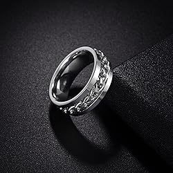 Udolfly Mens Fidget Rings Anxiety Rings for Men