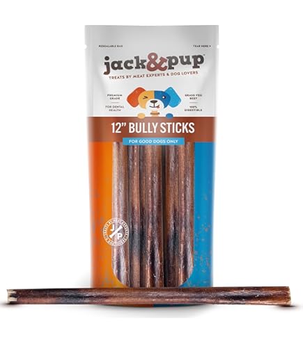 Braided Bully Sticks For Dogs - Premium All Natural Long Twisted Beef Pizzle Dog Chew Treats Grain Free Fully Digestible Rawhide Alternative 9 Inch 5 Pack
