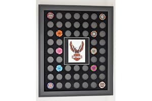 Picture Display Frame for Harley Davidson Chips (Not Included) (Black) (16x20)