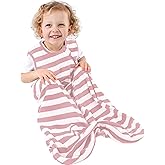 Ecolino Organic Cotton Baby Sleep Sack - 2-Way Zipper Baby Wearable Blanket - Toddler Sleeping Bag Sack - 18-36 Months - Blush