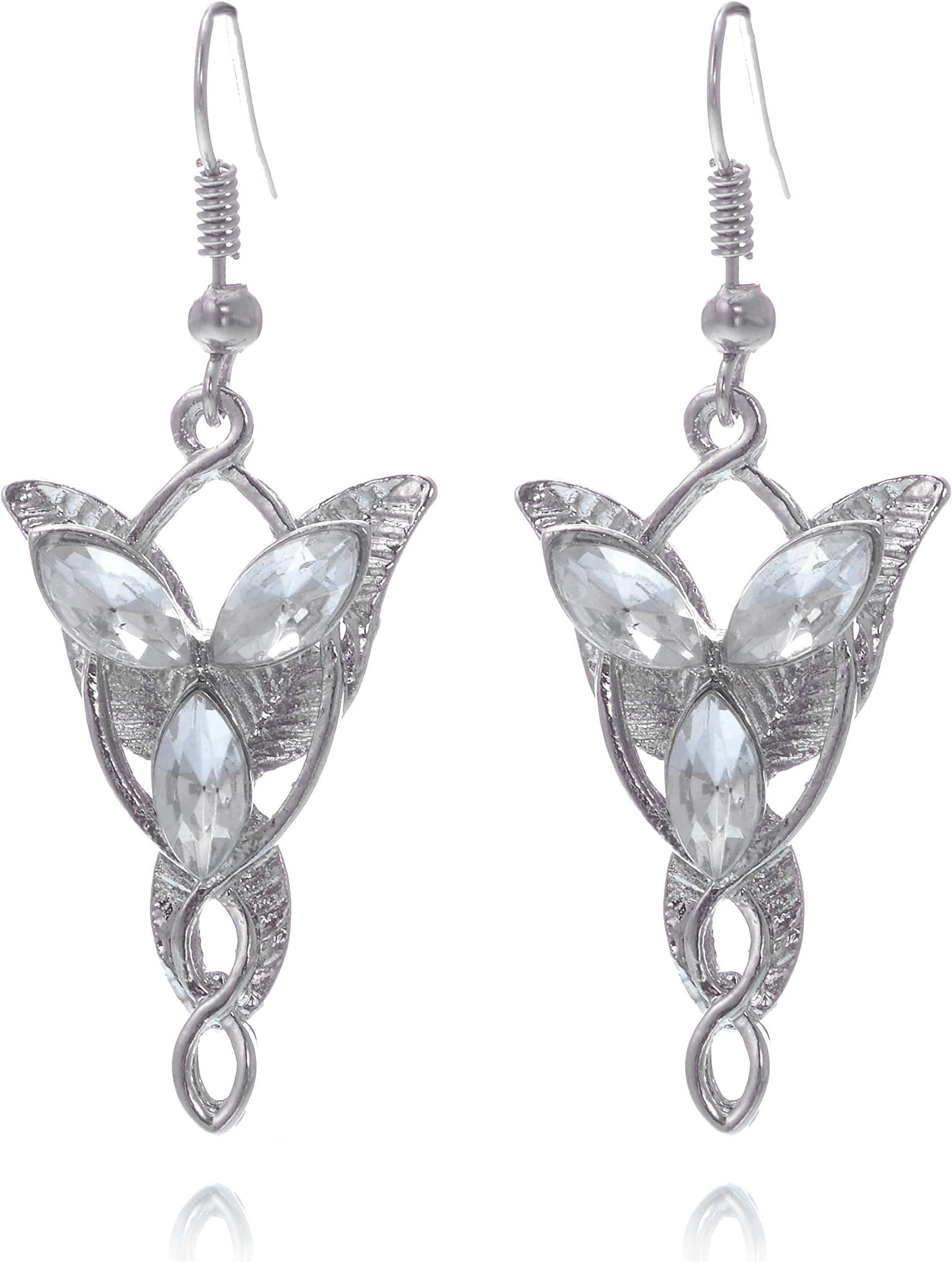 Arwen Evenstar Pendant Crystal Earrings Inspired By Lord of the Rings US Seller