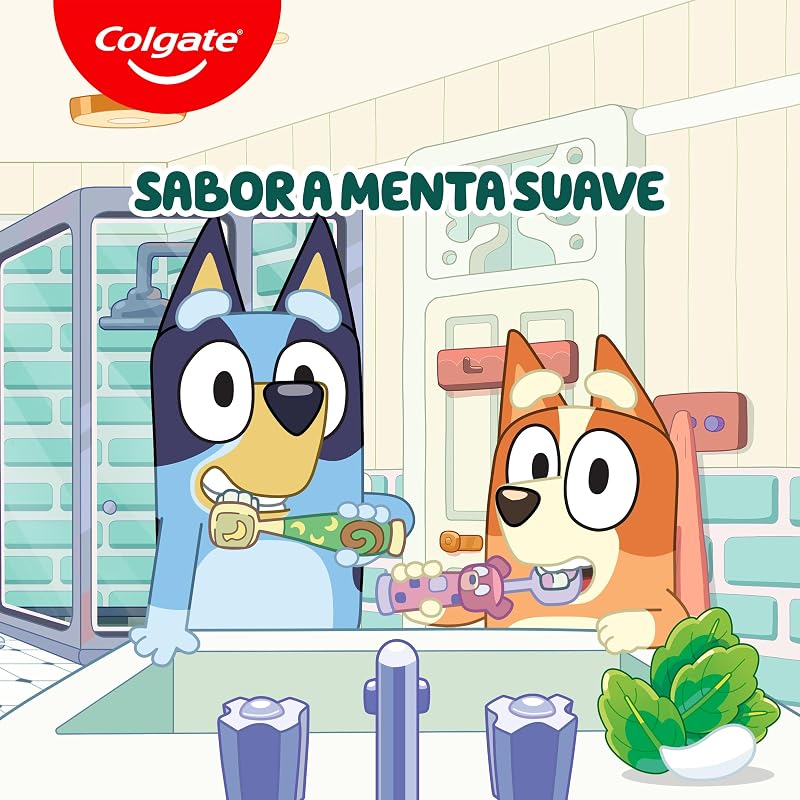 Kids Bluey, Pasta Dientes Infantil Menta 6+ Años, 12x50 ml