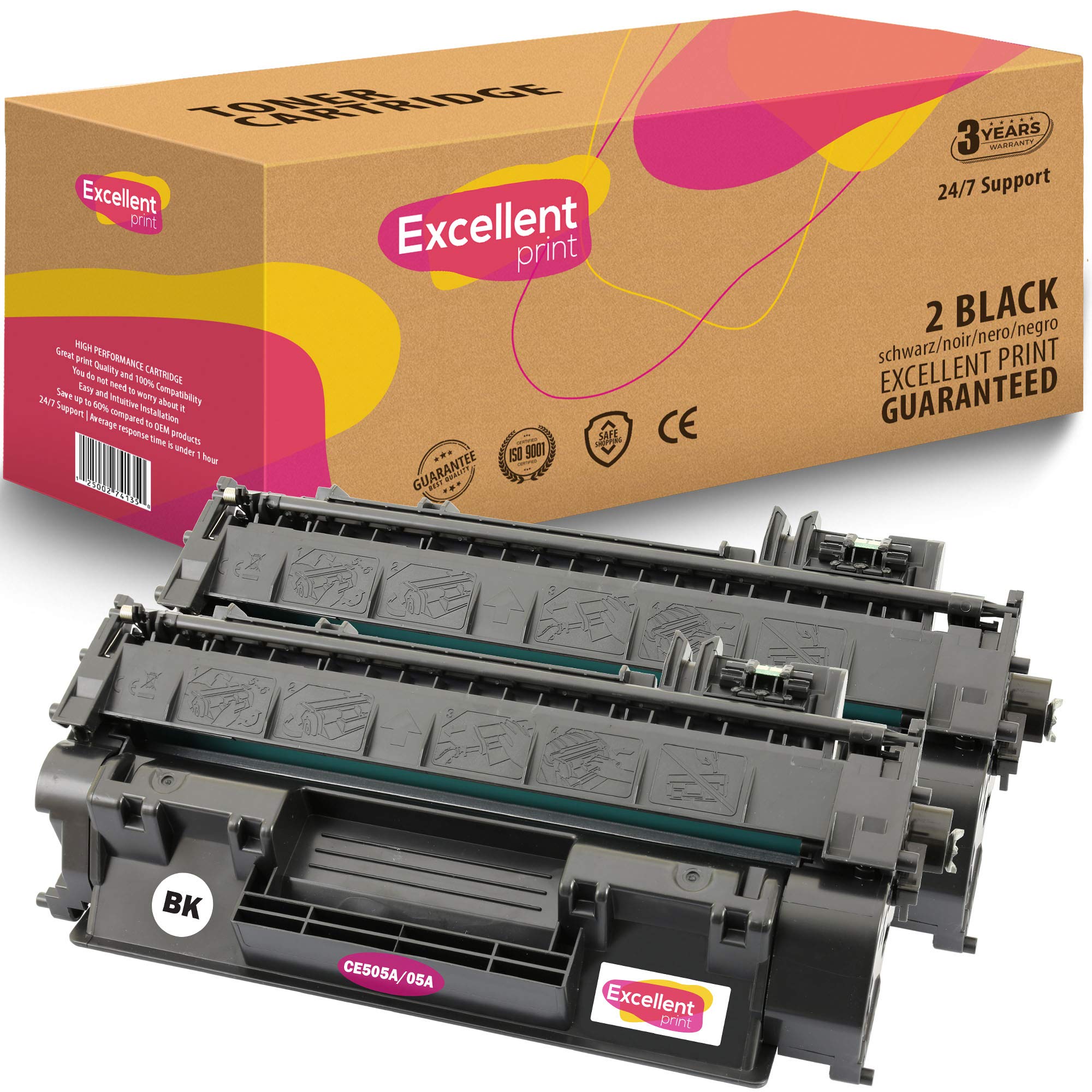 Excellent Print CE505A 05A Compatible Toner Cartridges for HP Laserjet P2030 P2035 P2050 P2055