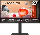 LG 27BA650 Monitor 27 Inch FHD IPS 100Hz USB-C HDMI DP Built-in KVM