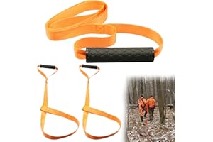 3Pcs Deer Drag Rope with Non-slip Handle, Heavy Duty Deer Drag Strap Hunting Dragging Pull Rope, Strong Bearing Capacity Deer