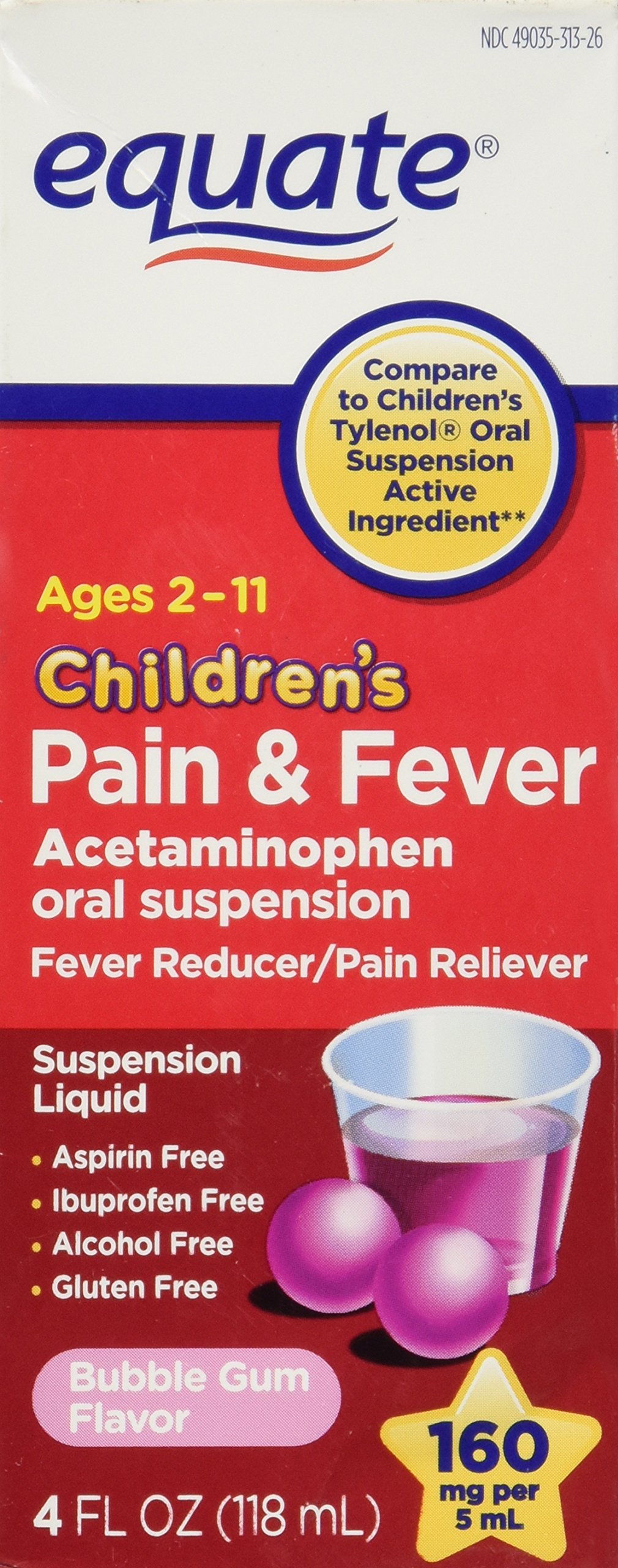 Equate Children's Ibuprofen Pain Reliever/Fever Reducer