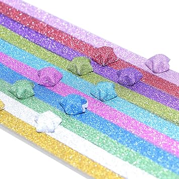 Black Temptation 200 Stück Stern Origami Glitter Star