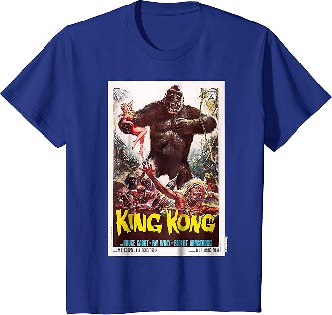 King Kong Movie Poster Shirt Vintage Clothing