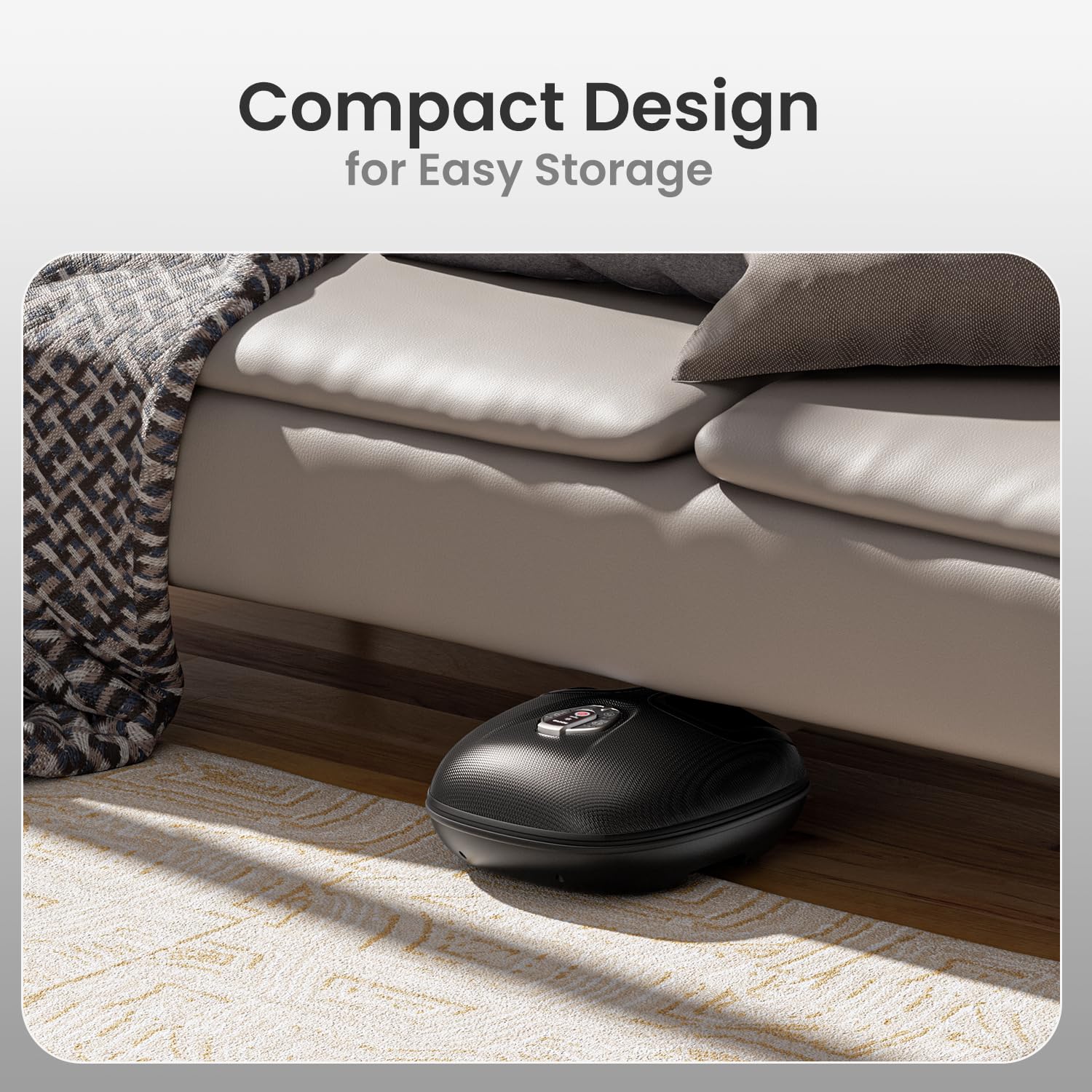 RENPHO Foot Massager Machine with Heat [2026 Upgraded], Shiatsu Foot Massager for Plantar Fasciitis, Christmas Gifts for Women, Cordless Control, FSA Eligible HSA Store Eligible, 2026 New Upgraded, BK