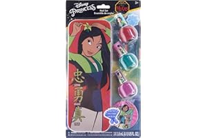 Townley Girl Disney Princess Mulan Nail Polish with Themed Purse, Age 3+, 3 Count