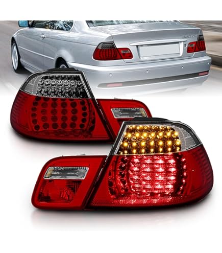 Amazon.com: 00-03 E46 2D Tail Lights - Euro Style Smoke LED