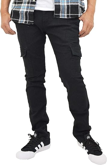Amazon アダマス カーゴパンツ メンズ スリム ストレッチ パンツ 細身 チノパン ロングパンツ 通販